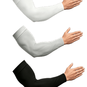 Luopital UV Sun Protection Arm Sleeves UPF 50 Cooling Sports Tattoo Cover Up (Black, 3 Pairs) anbr4
