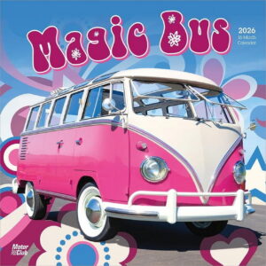 Motor Club Magic Bus 2026 Monthly Wall Calendar (12 in x 24 in) 4dujt