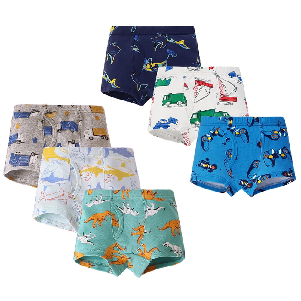 Esaierr Boys Dinosaur Boxer Briefs Soft Cotton Underwear (Multi-Pack, 3-8 Years) 7uuvx