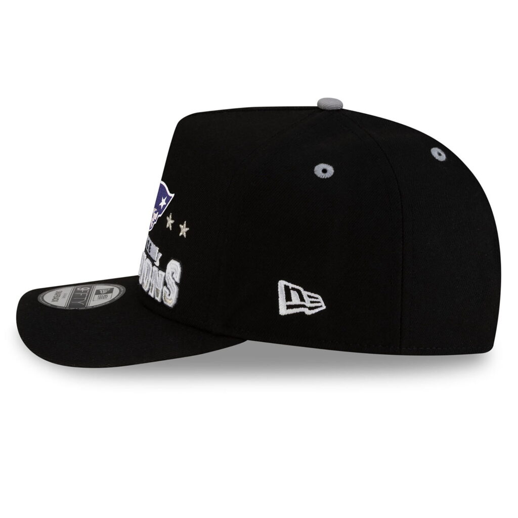 New Era New England Patriots 2025 AFC Champions Locker Room Trophy Collection A-Frame 9FIFTY Snapback Hat (Black, One Size) zwme9