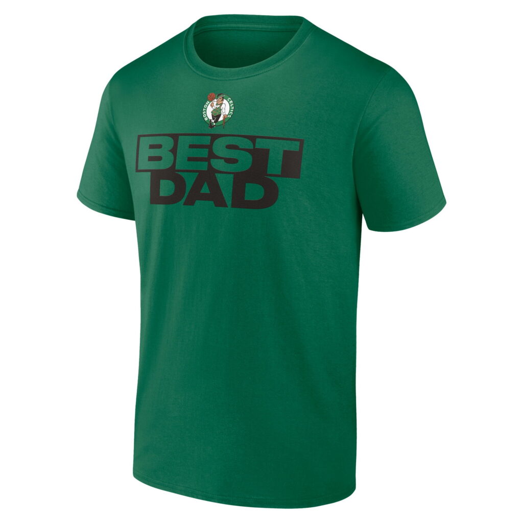 NBA Elevation Boston Celtics Men's Greatest Dad T-Shirt (Kelly Green, XXXL) 4qzrm