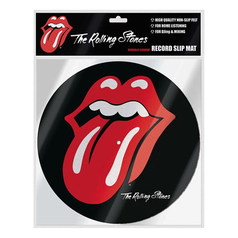 Pyramid International The Rolling Stones Logo Record Slip Mat (Black, 12 in) 8nwi9
