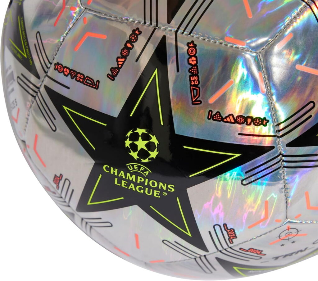 adidas UCL Training Foil Group Stage Soccer Ball (Black, Size 5) 84qv9