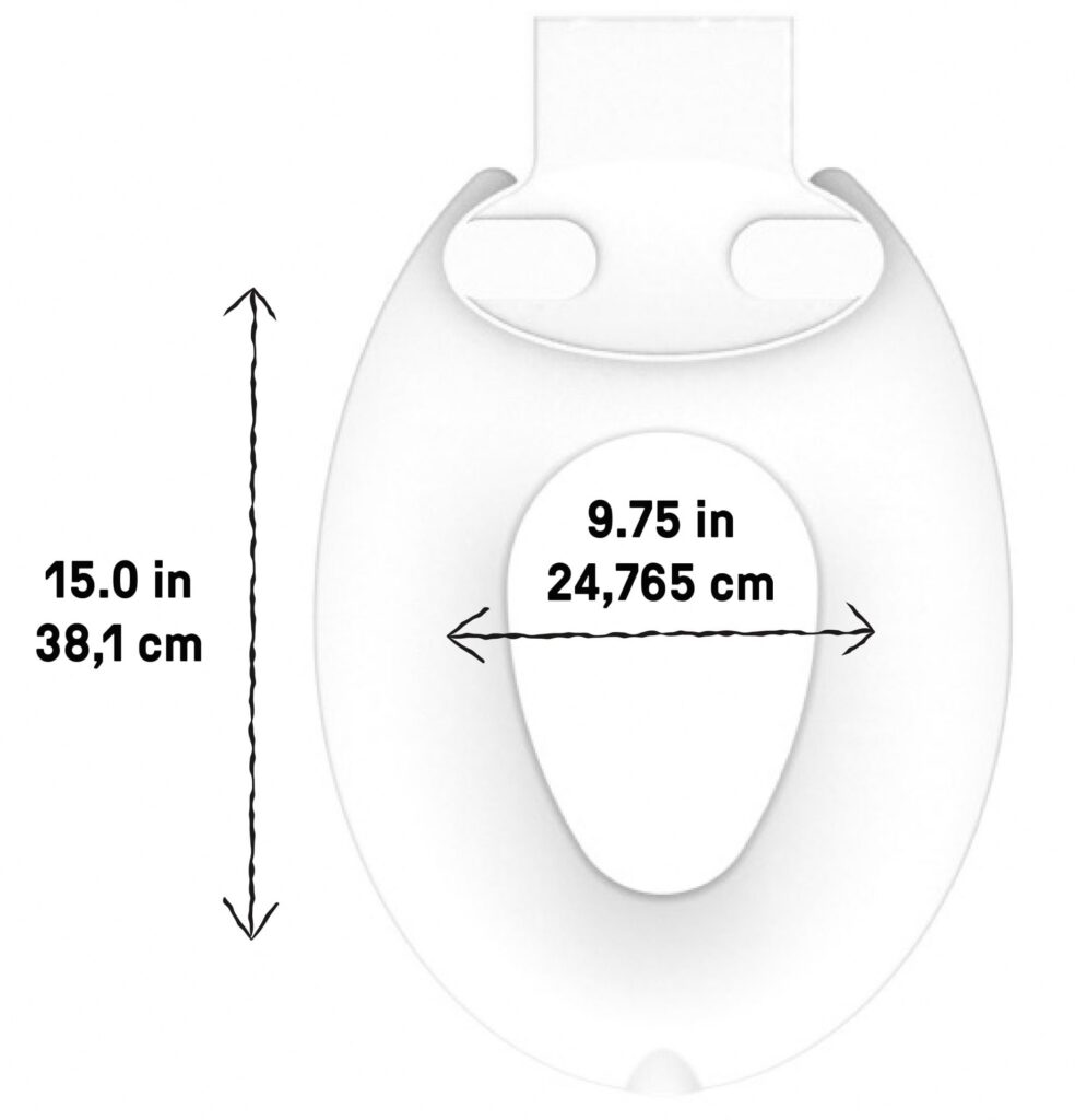 Ingenuity Flip & Sit Potty Seat for Toddler Toilet Training (White, 4.7 in x 10.0 in x 15.1 in) wxexf