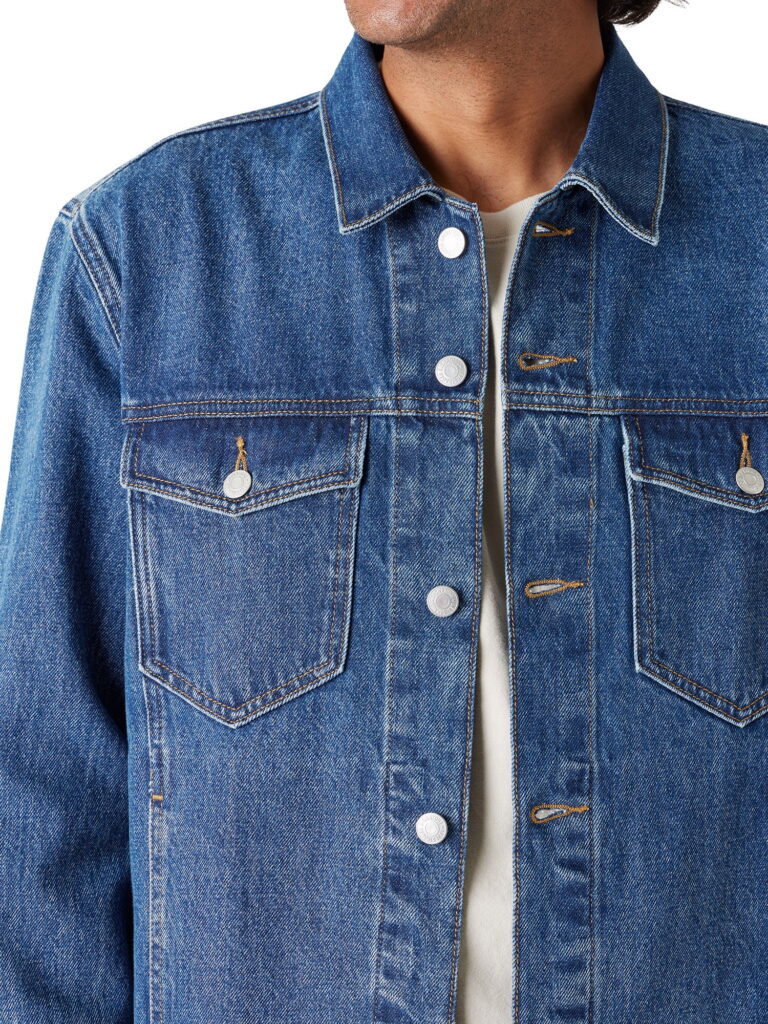 Levi Strauss Signature Men's Original Trucker Jacket (Blue, L) dj3hx