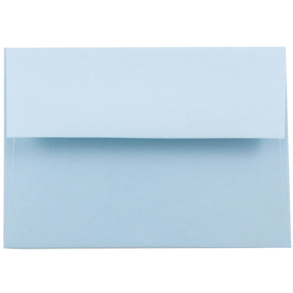 JAM Paper A6 Envelopes, Premium Translucent Vellum Stationery, Straight Gummed Flap (Baby Blue, 25 Pack, 4.75 in x 6.5 in) wsppp