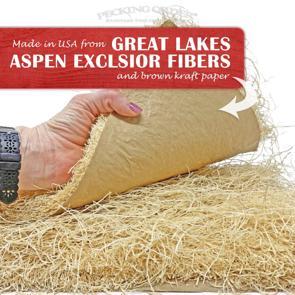 Pecking Order Chicken Nest Box Pads, Aspen Excelsior Wood Fiber Liners (Brown, 20 Pack, 13 in x 13 in) f2wwj