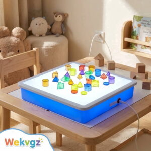 Wekvgz LED Light Box for Kids Sensory Drawing and Tracing Table (Adjustable Brightness, 15.7 in x 11.6 in) xmky7