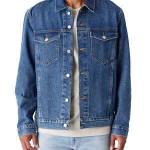 Levi Strauss Signature Men's Original Trucker Jacket (Blue, L) dj3hx