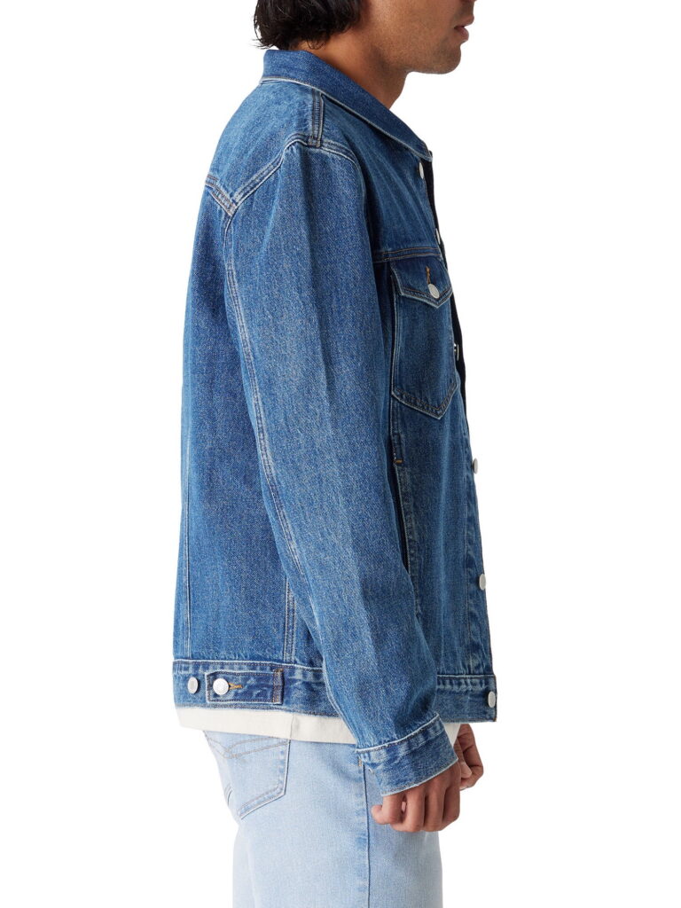 Levi Strauss Signature Men's Original Trucker Jacket (Blue, L) dj3hx