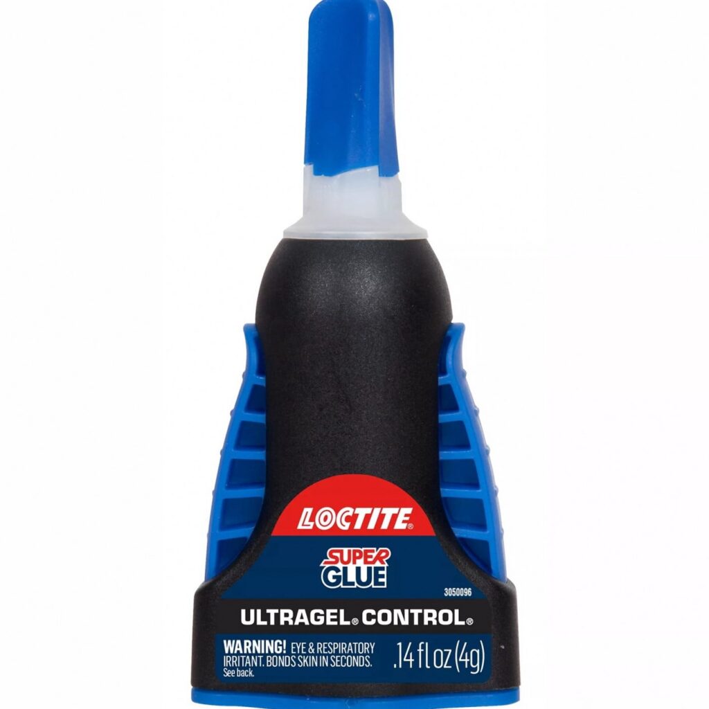 Loctite Super Glue Ultra Gel Control, Rubber Toughened Adhesive for Precision Repairs (Clear, 0.14 fl oz) knpjm