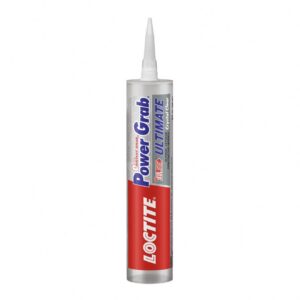 Loctite Power Grab Ultimate Construction Adhesive, Crystal Clear Finish, Heavy-Duty Bonding (Clear, 9 fl oz) mbk22