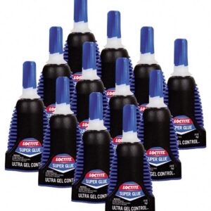 Loctite Ultra Gel Rubber Toughened Super Glue (Clear, 12 Pack of 0.14 oz) ehj4s