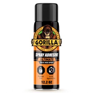 Gorilla Glue Heavy Duty Contact Adhesive Spray, High-Strength Multi-Surface Bonding (12.2 oz) 9n8y2