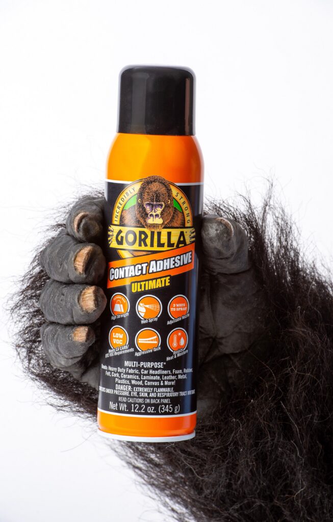 Gorilla Glue Heavy Duty Contact Adhesive Spray, High-Strength Multi-Surface Bonding (12.2 oz) 9n8y2