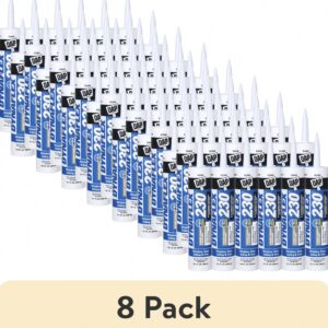DAP Dynaflex 230 Premium Sealant Caulk (Clear, 8 Pack, 80.8 oz Total) dpczx