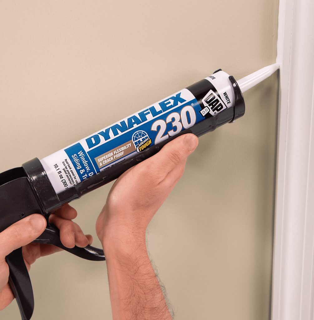 DAP Dynaflex 230 Premium Sealant Caulk (Clear, 8 Pack, 80.8 oz Total) dpczx