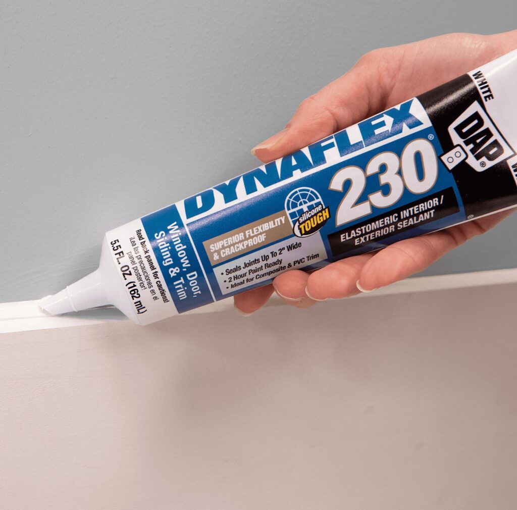 DAP Dynaflex 230 Premium Sealant Caulk (Clear, 8 Pack, 80.8 oz Total) dpczx