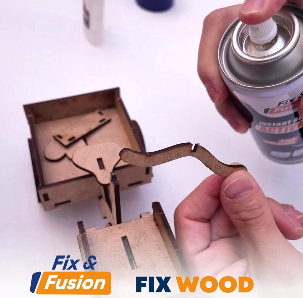 FIX & FUSION Cyanoacrylate Adhesive Activator Spray for Wood Plastic and Rubber (13.5 fl oz) razi7