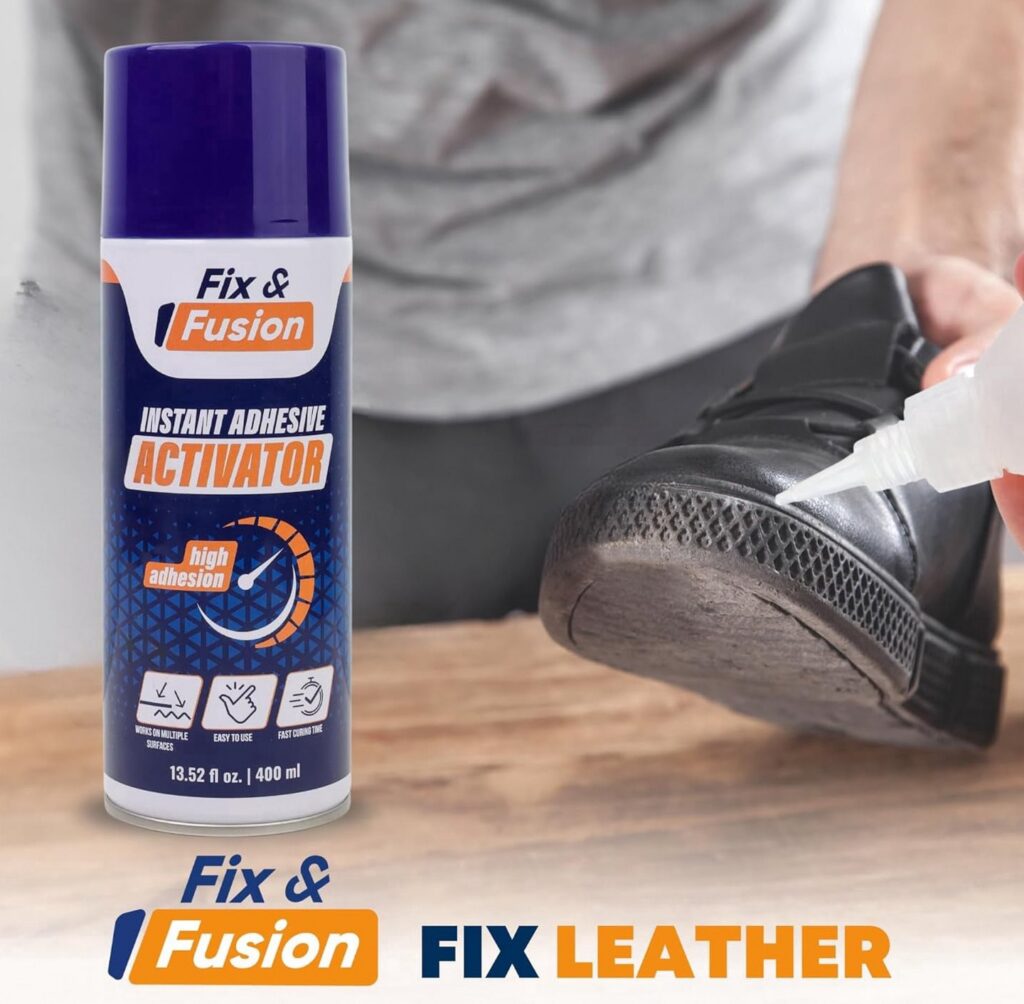 FIX & FUSION Cyanoacrylate Adhesive Activator Spray for Wood Plastic and Rubber (13.5 fl oz) razi7