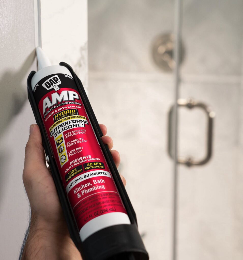 DAP AMP Kitchen and Bath Sealant (White, 9 oz) 8aapx