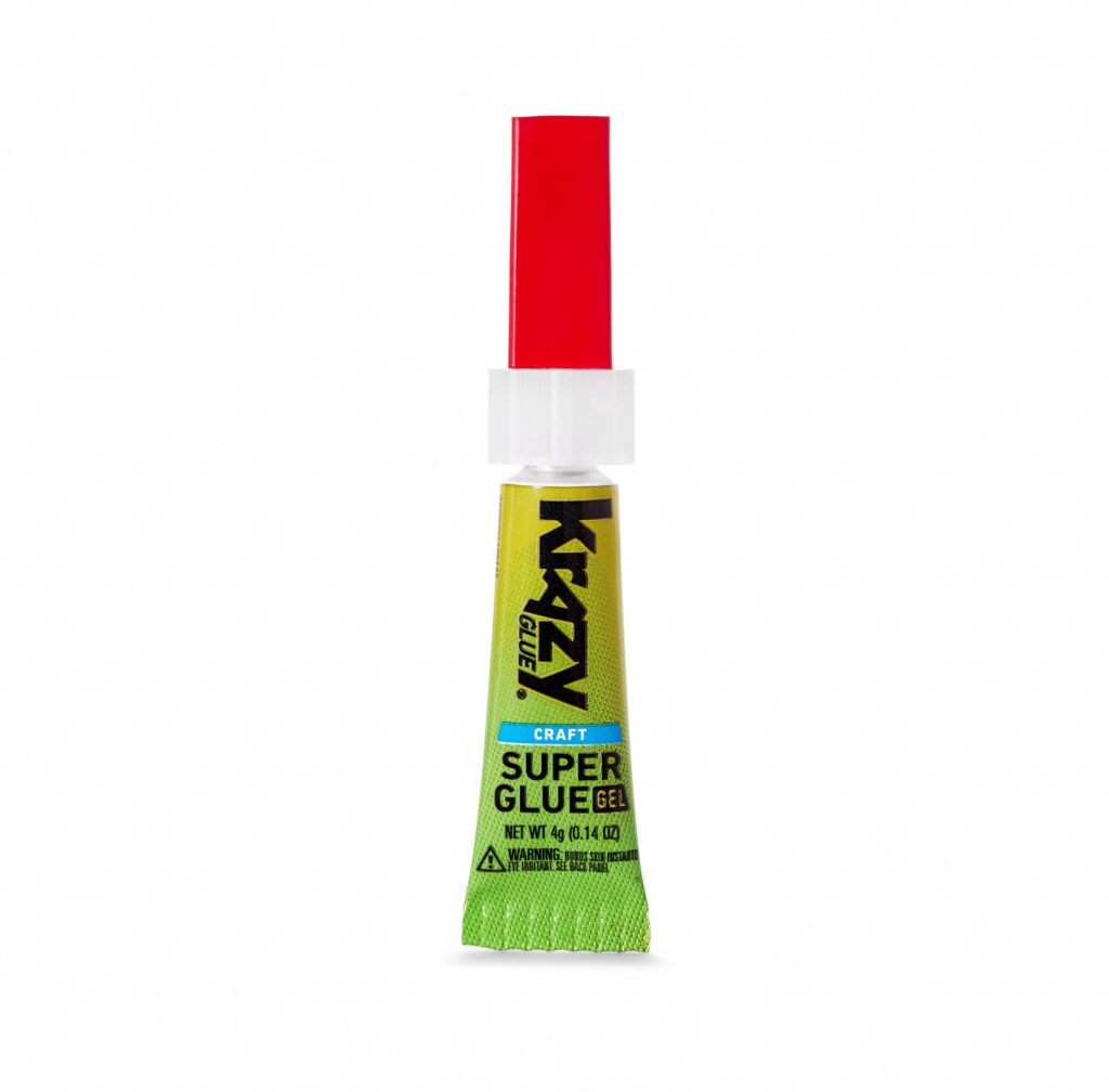 Krazy Glue Craft Super Glue Gel, Precision Tip, Heavy-duty Adhesive (Clear, 0.14 oz) y9v82