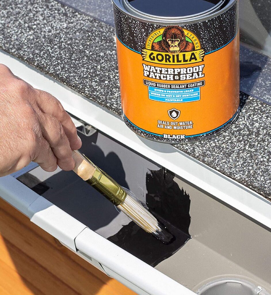 Gorilla Waterproof Patch & Seal Liquid Rubber Sealant (Black, 32 oz) k3bzt