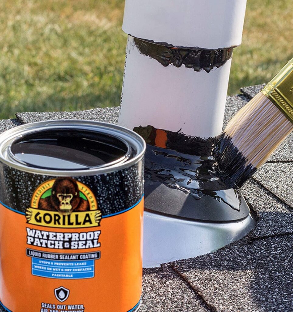 Gorilla Waterproof Patch & Seal Liquid Rubber Sealant (Black, 32 oz) k3bzt