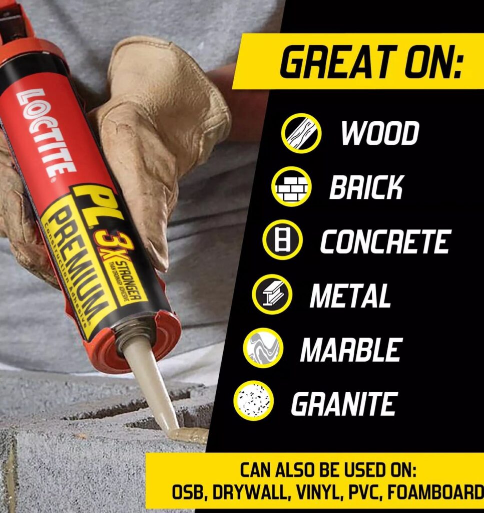 Loctite PL Premium Polyurethane Construction Adhesive (Tan, 10 fl oz) 4h2nd