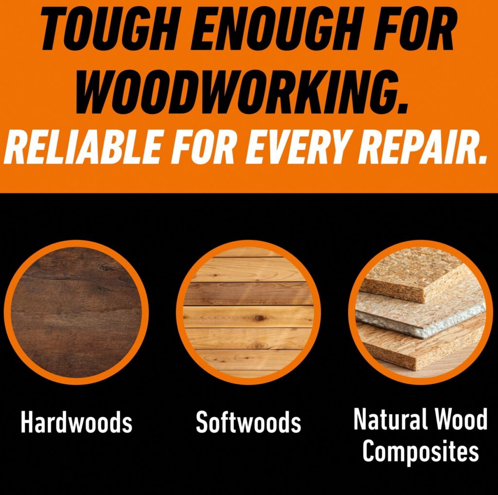 Gorilla Wood Glue, Premium Moisture Resistant Adhesive for Hardwood and Softwood (White, 18 oz) 6g2my