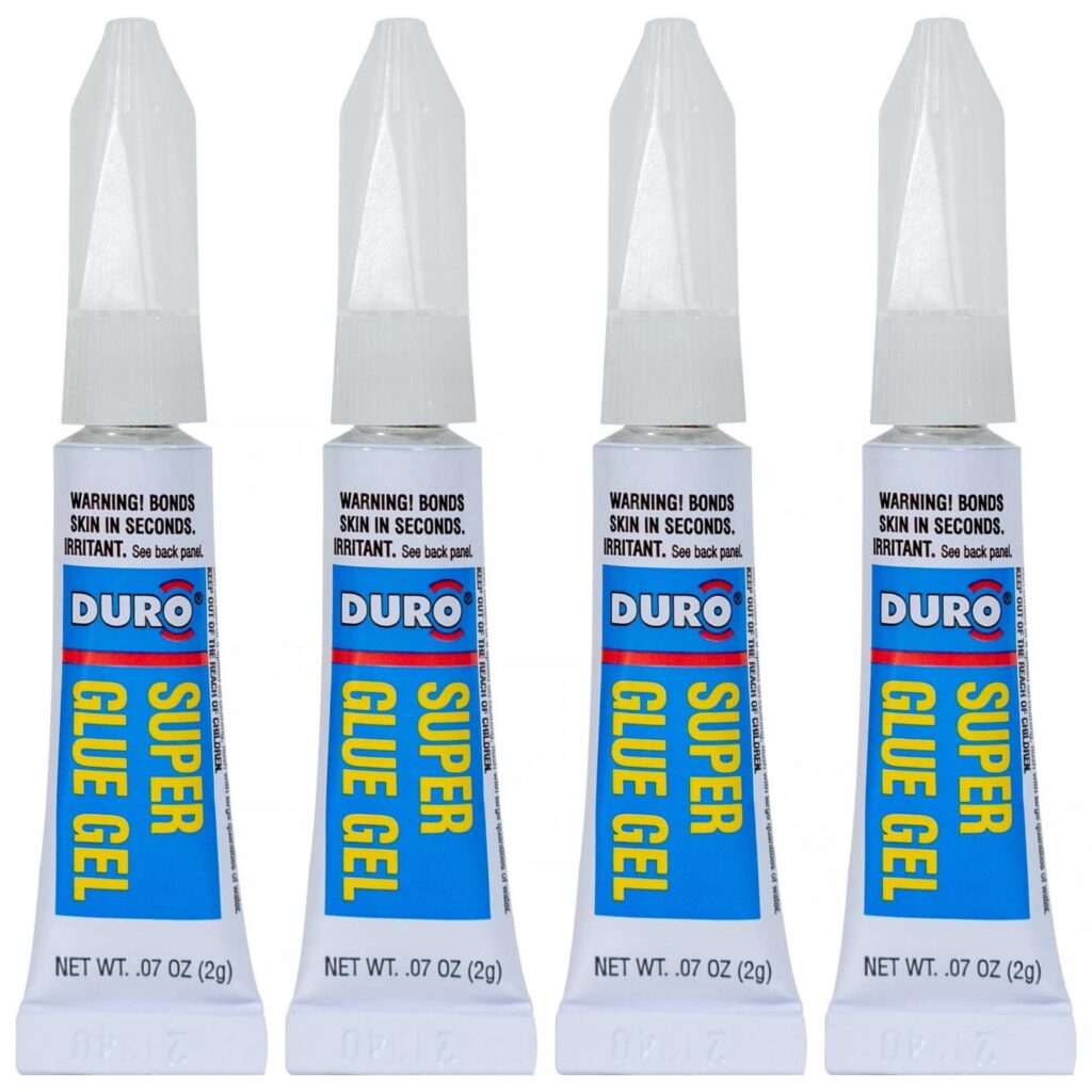 Duro Super Glue Instant Adhesive for Jewelry and Metal (Clear, 0.1 oz, 8 Pack) n25zt