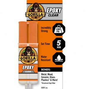 Gorilla Glue Epoxy Resin and Hardener (Clear, 0.85 oz) iqpwj