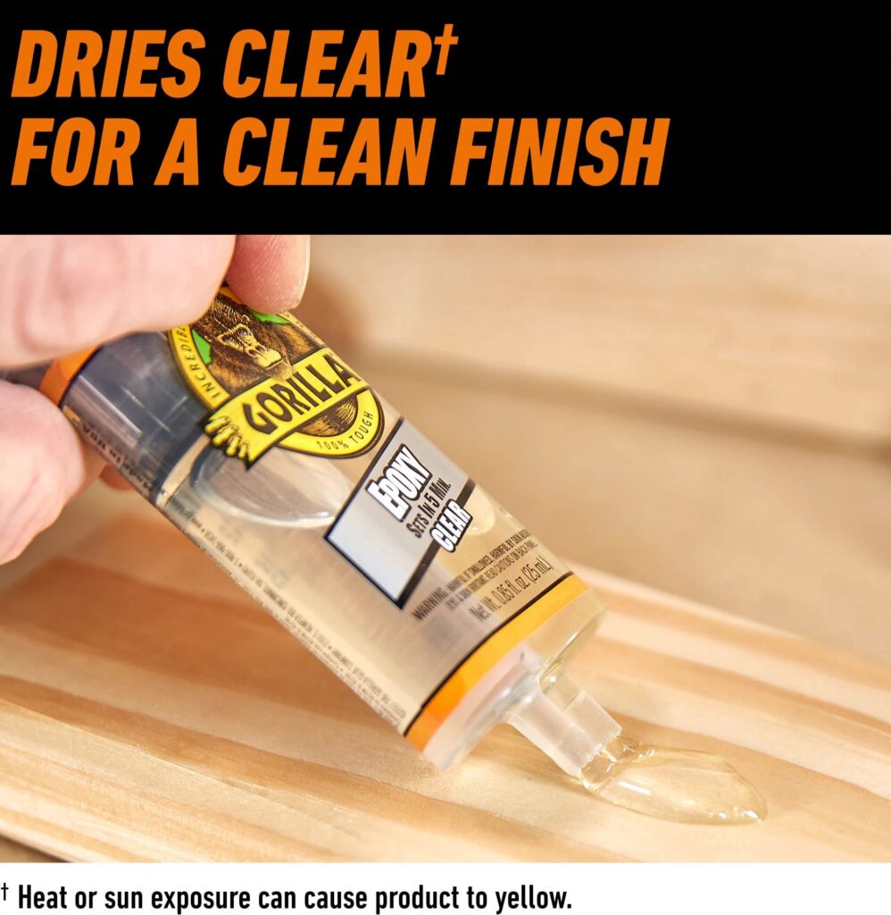 Gorilla Glue Epoxy Resin and Hardener (Clear, 0.85 oz) iqpwj