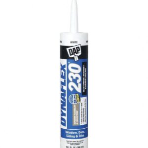 DAP Dynaflex 230 Premium Elastomeric Latex Sealant for Doors and Trim (White, 10.1 oz) wy925