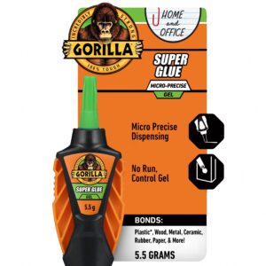 Gorilla Glue Micro Precise Super Gel Adhesive (Clear, 0.2 oz) rrcw9