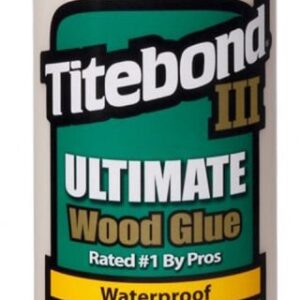 Titebond III Ultimate Wood Glue, Waterproof Interior and Exterior Adhesive (Tan, 16 oz) pg89w