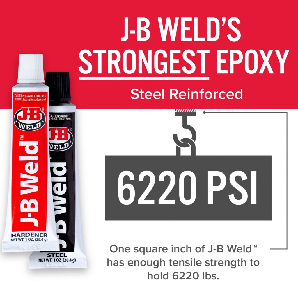 J-B Weld Steel Reinforced Epoxy Adhesive (Dark Gray, 2 oz) dxyyu