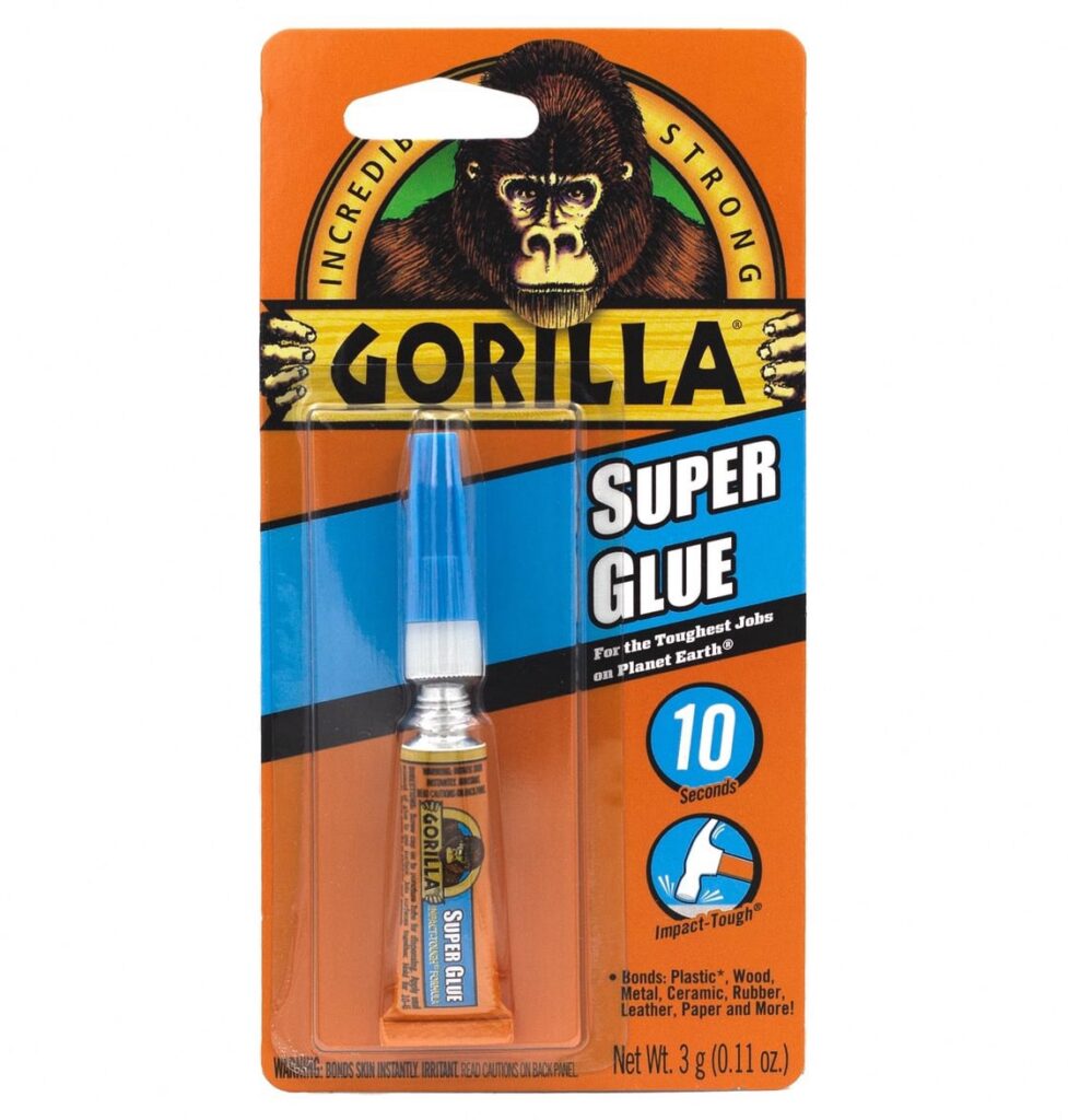 Gorilla Super Glue Impact-Tough Adhesive for Multi-Surface Repairs (Clear, 0.1 oz) pmx3g