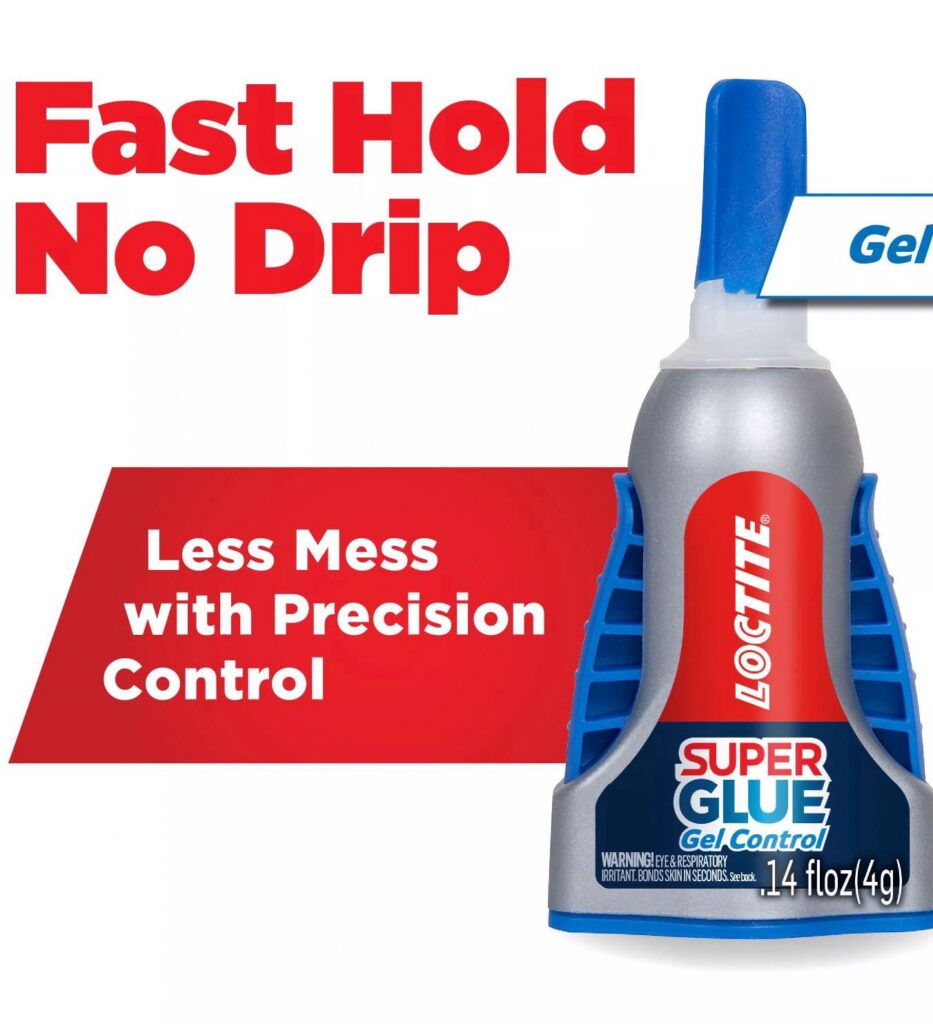 Loctite Super Glue Gel Control, Professional Adhesive for Home and Craft Repairs (Clear, 0.14 fl oz) 4mb5s