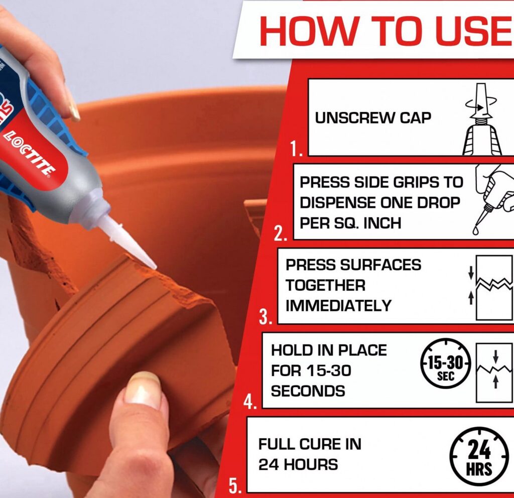 Loctite Super Glue Gel Control, Professional Adhesive for Home and Craft Repairs (Clear, 0.14 fl oz) 4mb5s