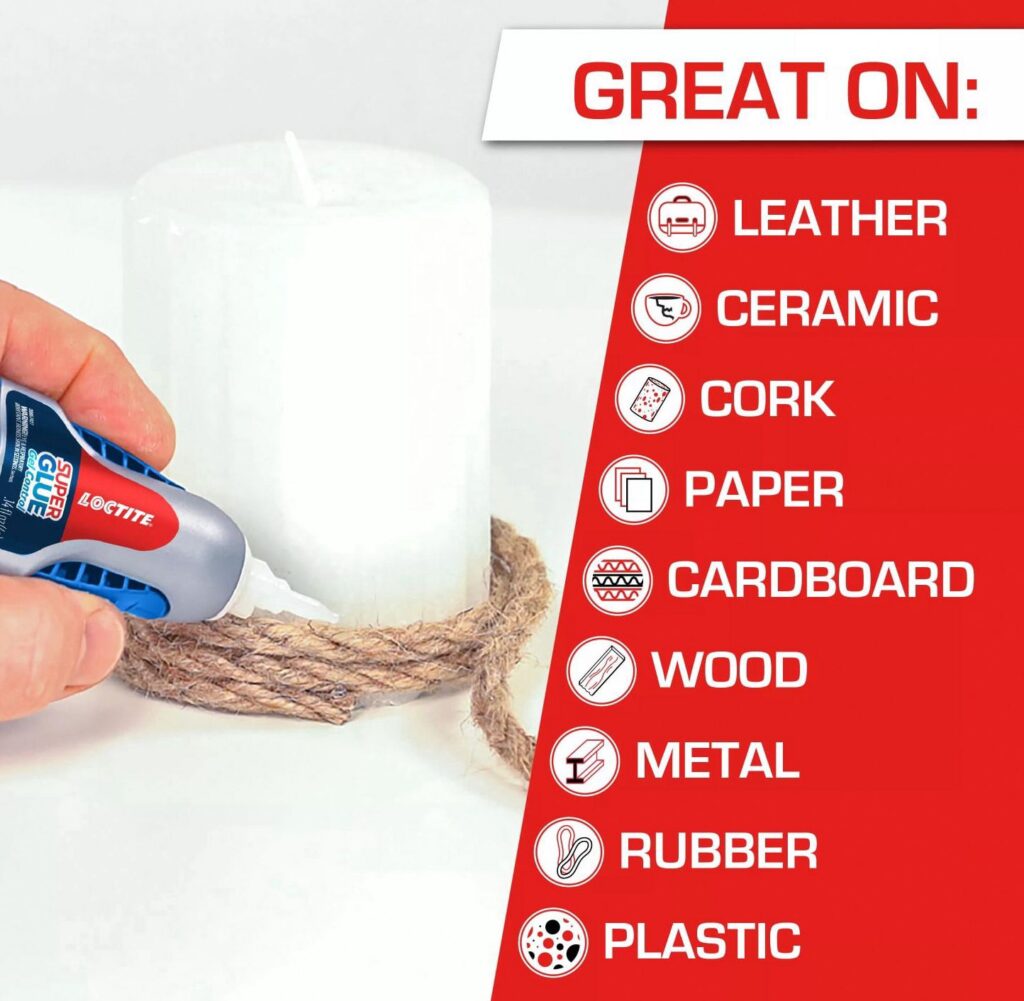 Loctite Super Glue Gel Control, Professional Adhesive for Home and Craft Repairs (Clear, 0.14 fl oz) 4mb5s