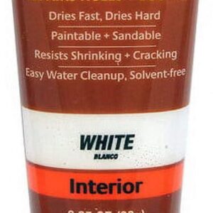 Elmer's Carpenter's Wood Filler, Paintable and Sandable Repair Compound (White, 3.25 oz, 3 Pack) agah6