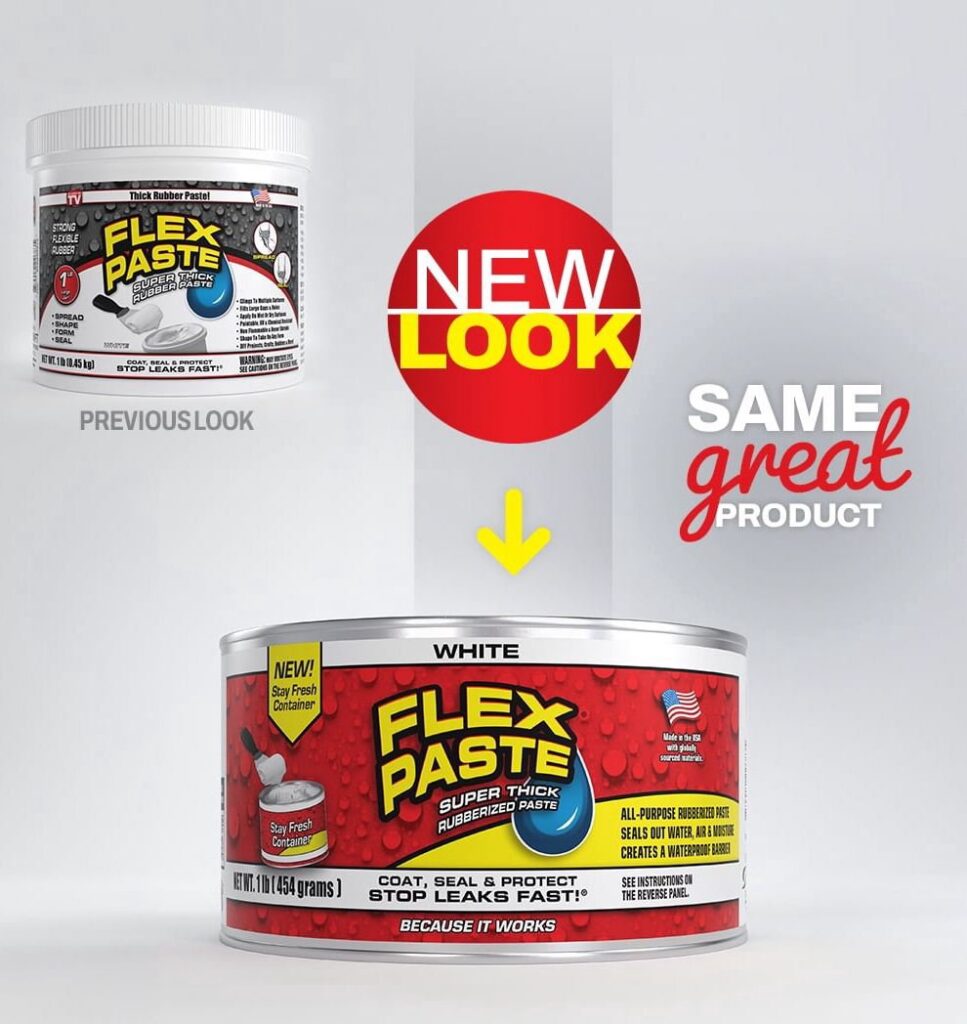 Flex Seal Flex Paste Super Thick Rubberized Sealant (White, 8.75 fl oz) s4wi2
