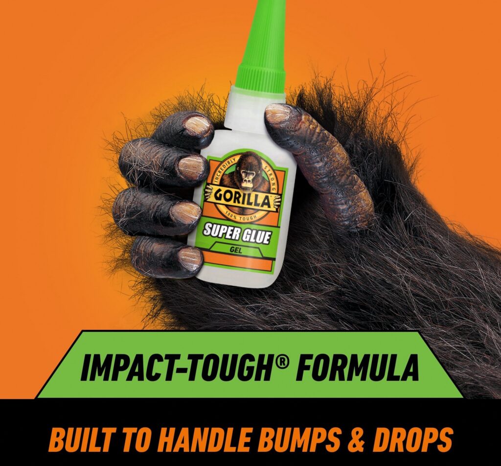 Gorilla Super Glue Gel, Impact-Tough Adhesive for Wood, Metal, and Plastic (Clear, 0.5 oz) g5nvh