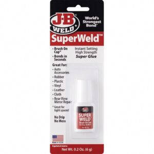 J-B Weld Super Weld Glue High-Strength Instant Adhesive (Clear, 0.2 oz) xrv8v