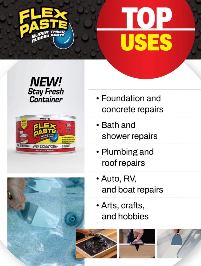 Flex Seal Super Thick Rubberized Paste, Waterproof Sealant for Repairs (Black, 26 fl oz) v428e