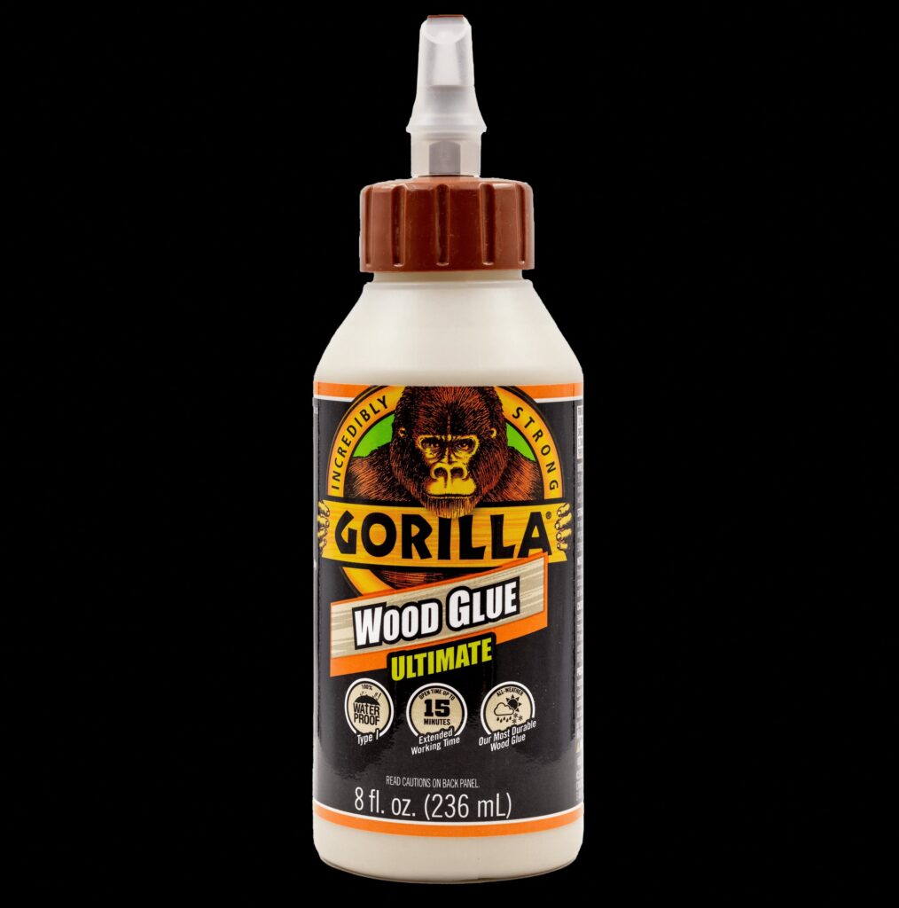 Gorilla Ultimate Waterproof Wood Glue, Heavy-Duty Adhesive for Indoor and Outdoor Projects (Natural, 8 oz) dg7wd