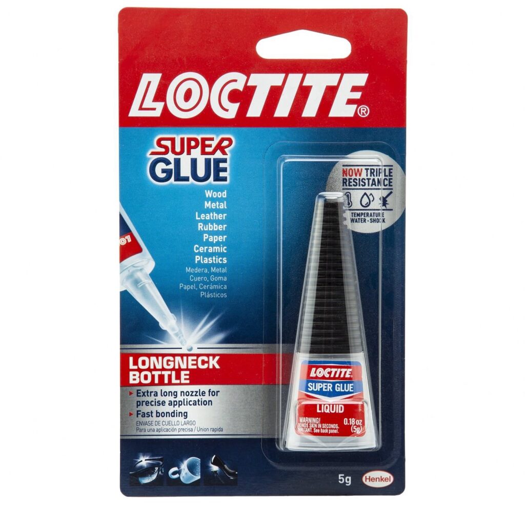 Loctite Super Glue Precision Adhesive for General Bonding (Clear, 0.2 oz, 2 Pack) 8prq4