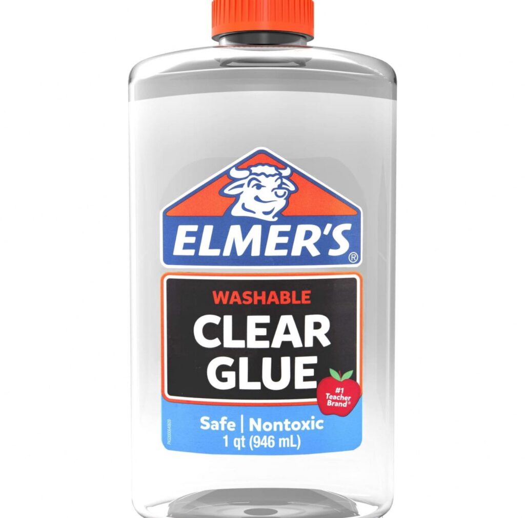 Elmer's Liquid School Glue, Washable Adhesive for Slime and Crafts (Clear, 32 oz) f4tgs