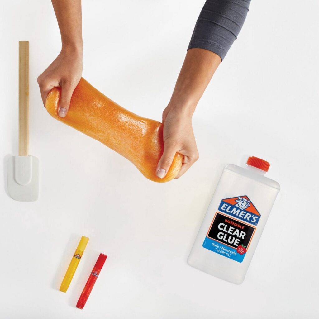 Elmer's Liquid School Glue, Washable Adhesive for Slime and Crafts (Clear, 32 oz) f4tgs